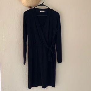 Long Sleeve Black Calvin Klein Dress